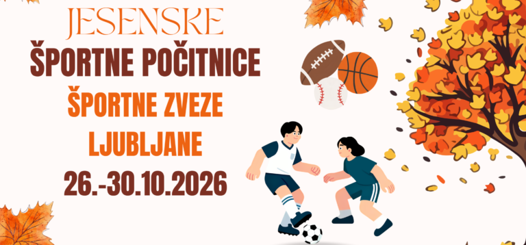 Jesenske športne počitnice: pet dni za šport, igro in nova prijateljstva!